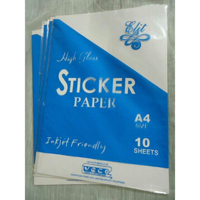 glossy Sticker paper | Shopee Philippines