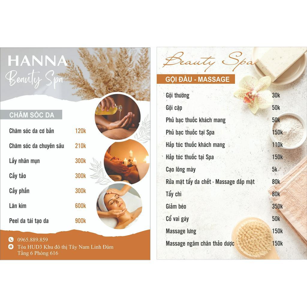 Menu SPA - COSMETIC MENU - beautiful, fast printing, beautiful design ...