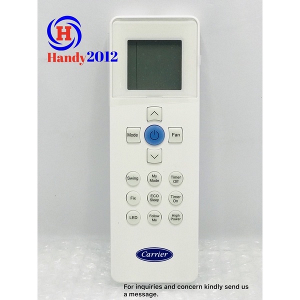 BRANDNEW & ORIGINAL Remote Control for CARRIER split type Aircon