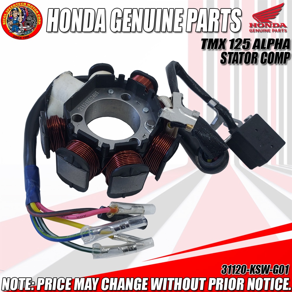 TMX 125 ALPHA STATOR COMP GENUINE (HPI) (31120KSWG01) Shopee