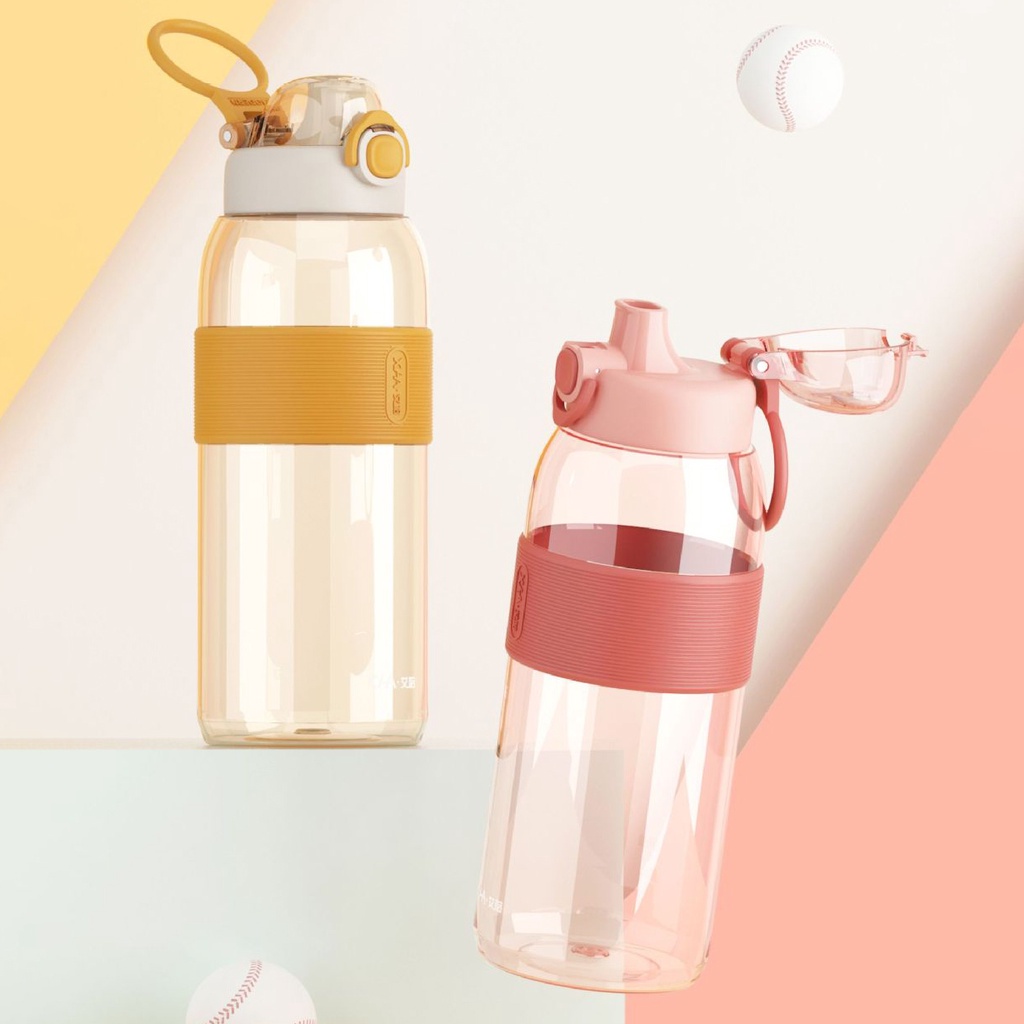 Big Flask Water Bottle 1200ml Tritan Sport Bottle Water Clear Large