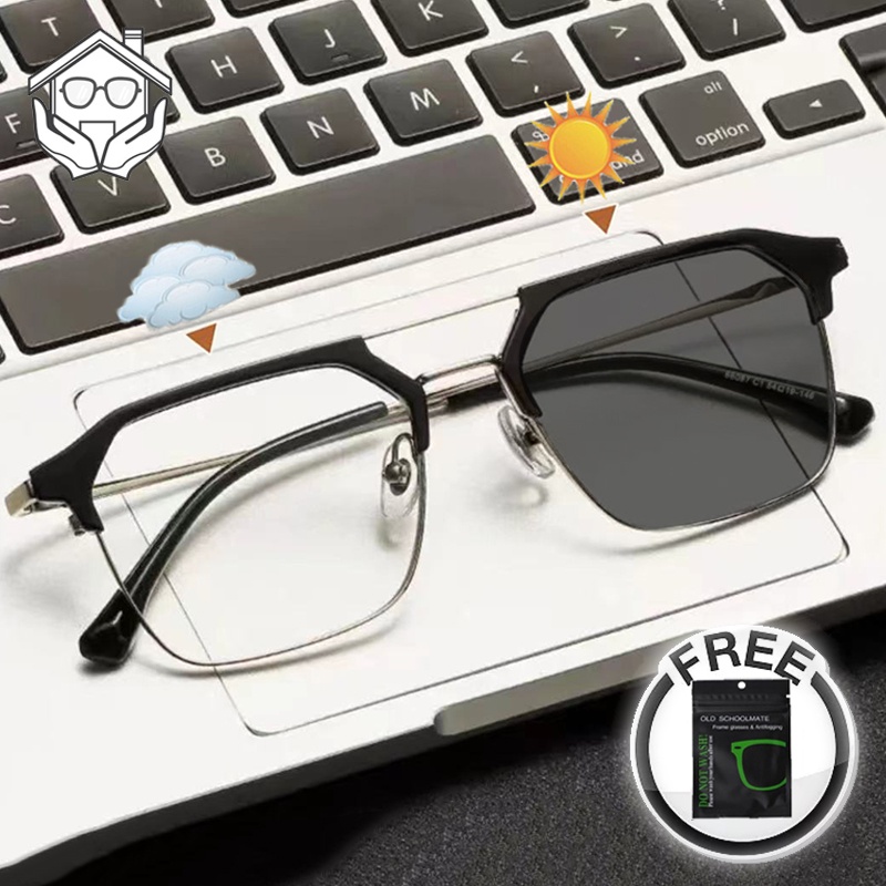 Photochromic Anti Radiation Glasses For Women/Men Frames Transition