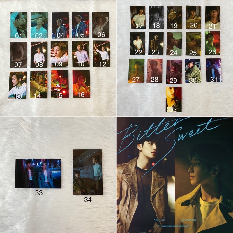 Seventeen Wonwoo Mingyu Bittersweet Regular Trading Cards | Shopee