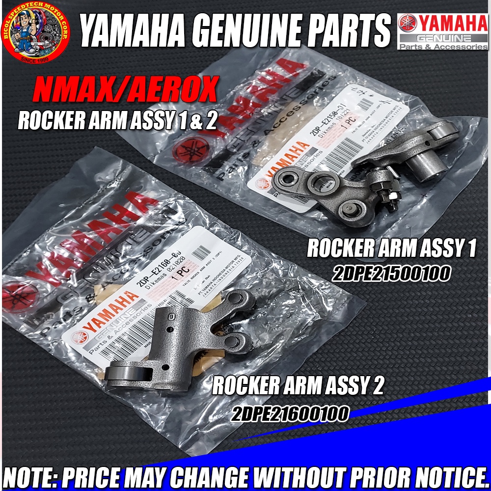 NMAX/AEROX ROCKER ARM ASSY 1 and 2(YGP) (Genuine 2DPE216001, 2DPE215001) Shopee Philippines