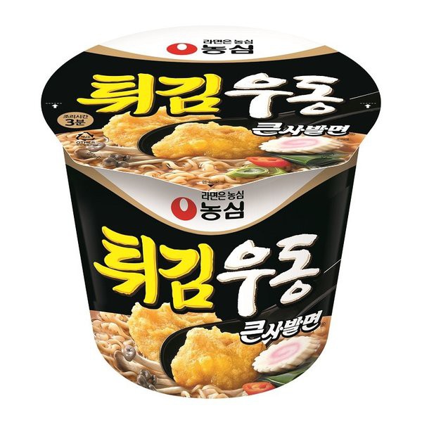 Nongshim Tempura Udon Flavour Cups Noodle Size 65g Korean Ramen Korean