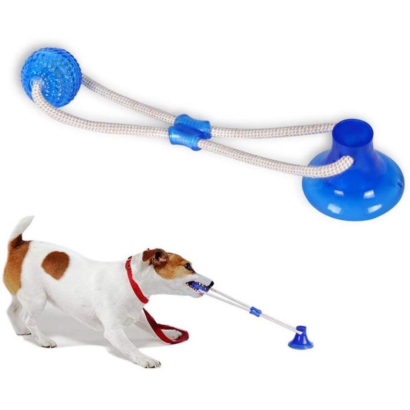 SMART DOG Suction Cup Dog Toy, SelfPlaying Tug of War Dog Toy with
