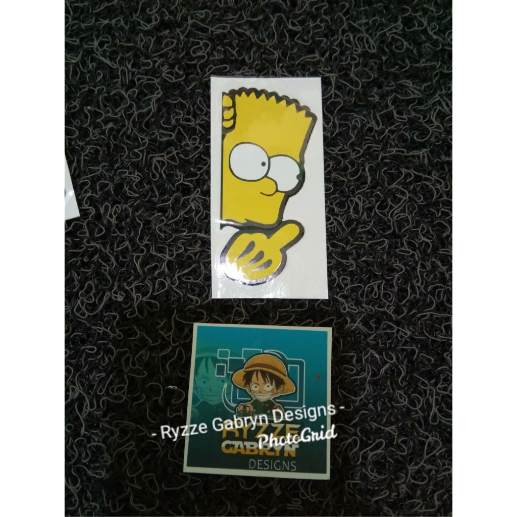 Bart Simpson Cutout Sticker | Shopee Philippines