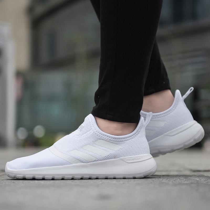 Adidas lite racer white shoes sale