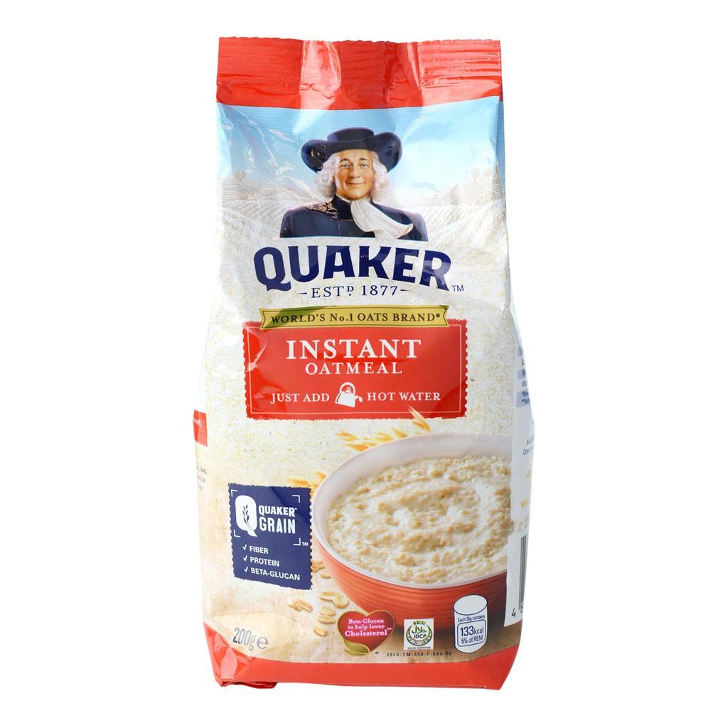 Quaker Oatmeal Instant 200 Grams 