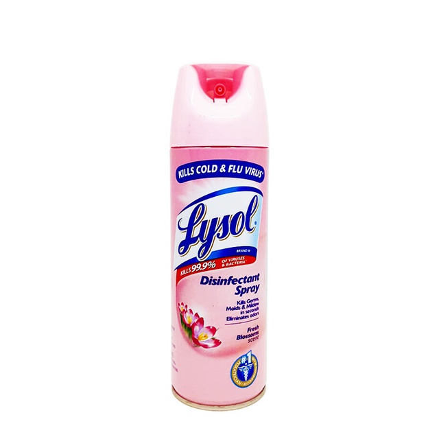 Lysol Antibacterial Disinfectant Spray Cleaner Fresh Blossoms 340 G ...