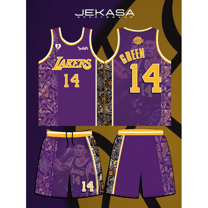 Gradate Purple Green - Customized Basketball Jersey Design-XTeamwear