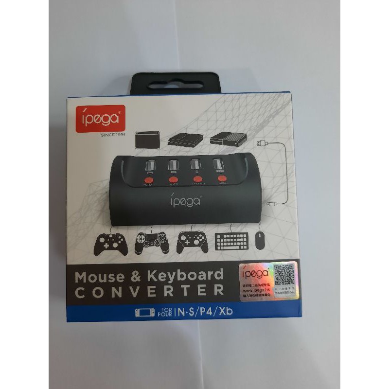 Ipega PG-9133 MOUSE & KEYBOARD CONVERTER FOR NINTENDO SWIFT P4 X1 GAME ...