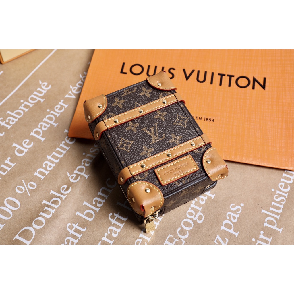 Original Louis Vuitton LV Mini Soft Trunk Backpack Coin Holders