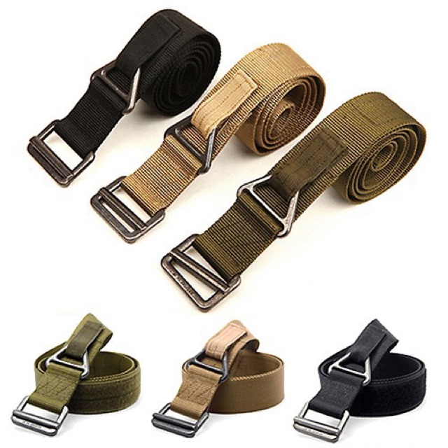 Sportmusies Tactical Nylon Web Belt - No Holes, Fully Adjustable, Low Profile Buckle, Fits Waist Under 42" - View #5