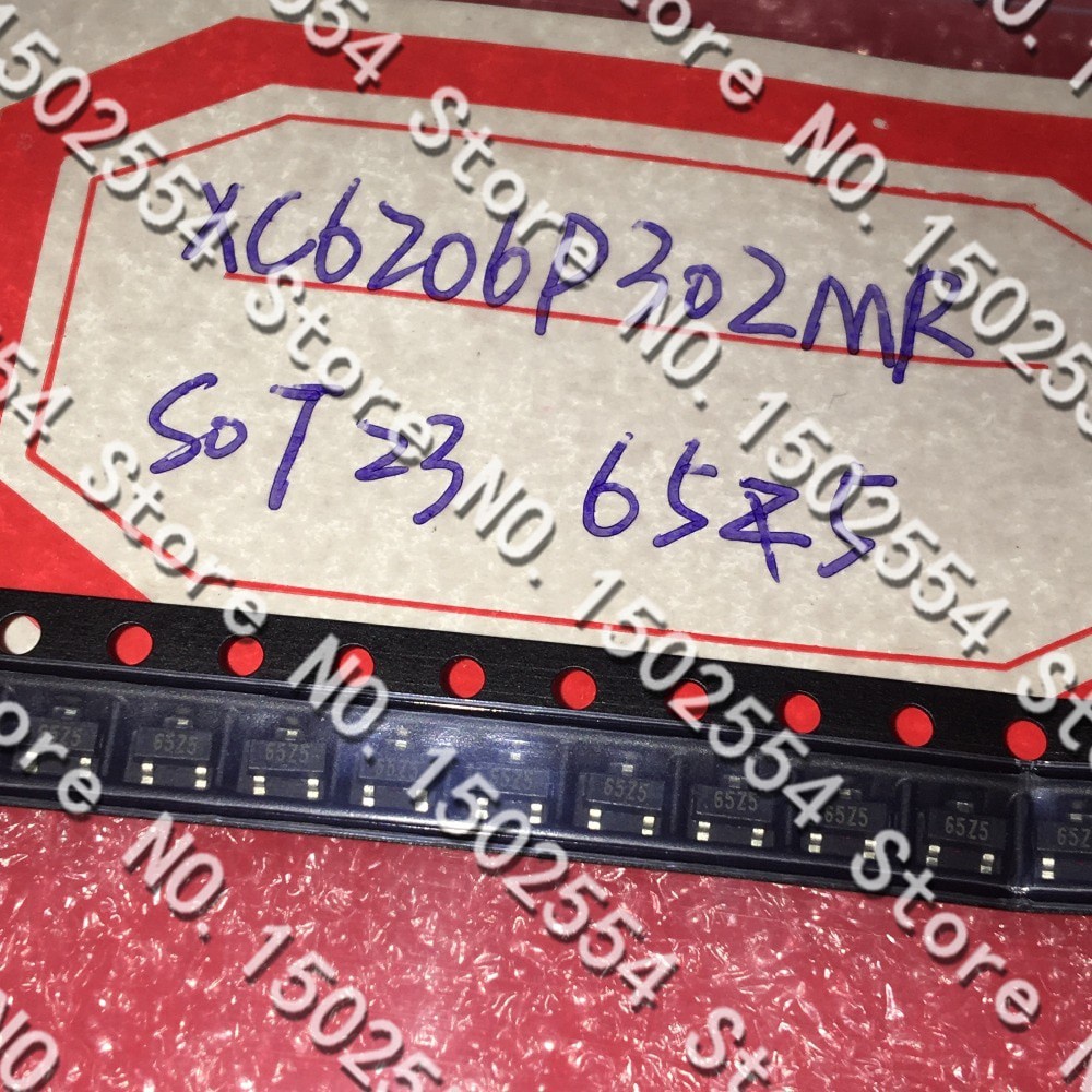 20PCS/LOT XC6206P302MR 3.0v 65Z5 screen SOT23 3V positive voltage ...