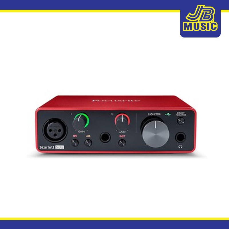 Focusrite Scarlett Solo (3rd Gen) USB Audio Interface(Guitar Equipments)(Audio Interfaces