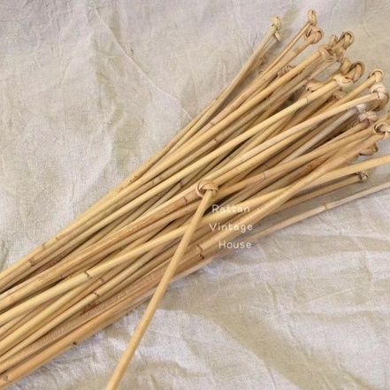 (Rattanvintage) 2pcs/3pcs/5pcs/10pcs/20pcs Handmade Rattan Stick Thin ...