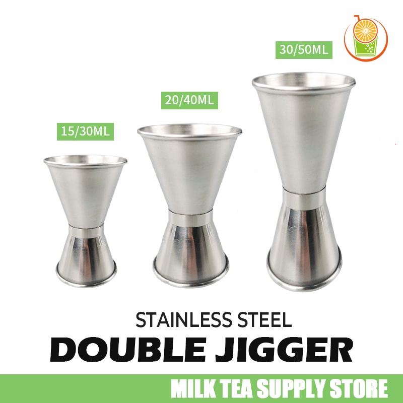 Double Sided Jigger Measure Cup With Scale Stainless Steel Double Jigger For Cocktail Milktea