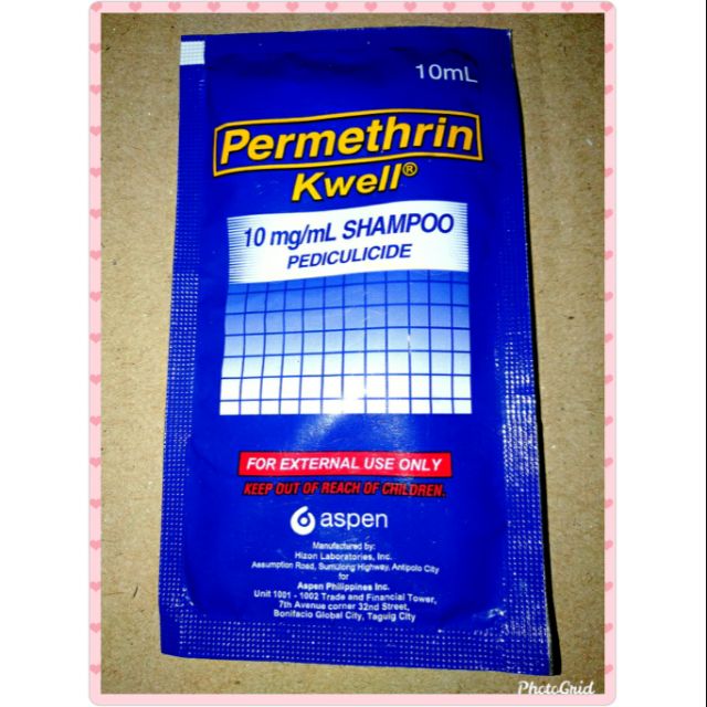 Permethrin Kwell Pediculicide Shampoo (Anti Lice / Anti Kuto) Shopee
