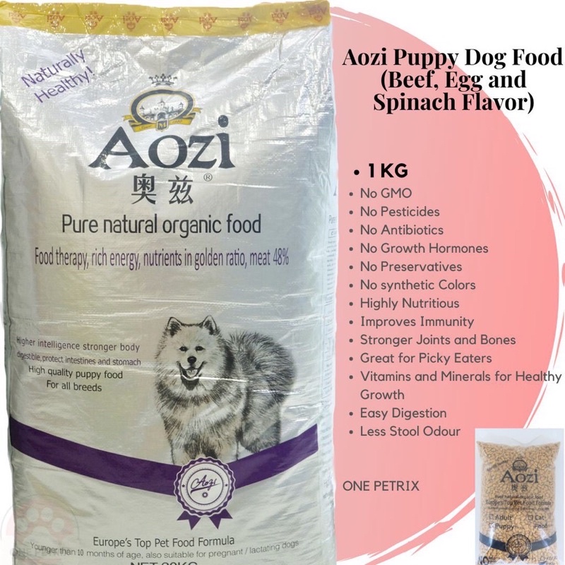 Aozi Dog food organic packed per kilo Shopee Philippines