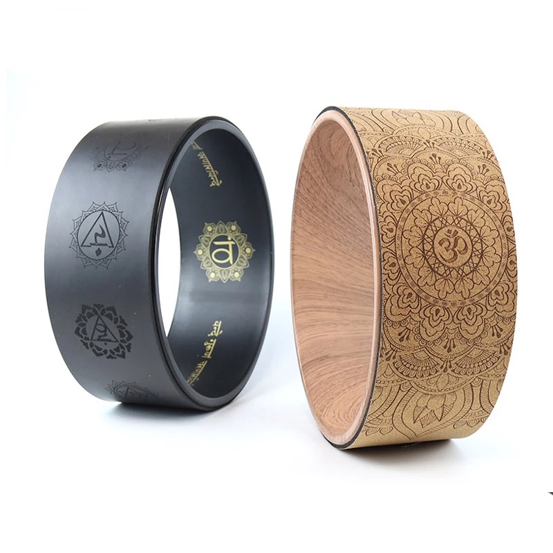 Cork Yoga Rings Circle Round Exercise Wheel Sports Bodybuilding Sliming ...