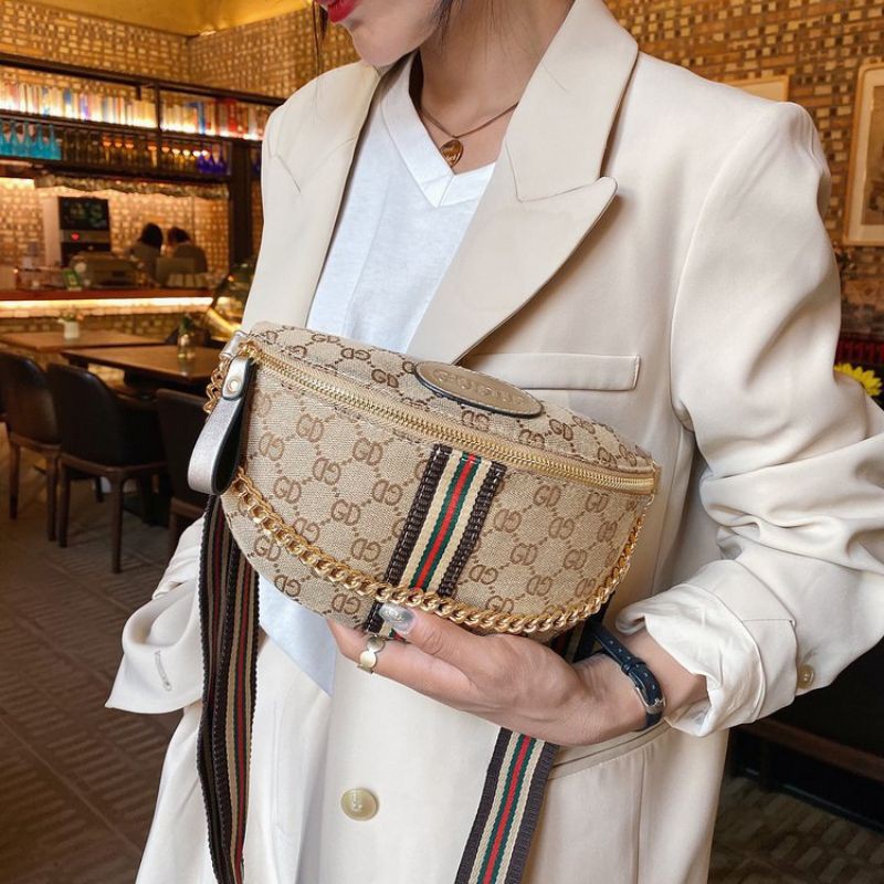 celebrity fashion belt bag chest bag of single shoulder bag street chain bag multiples Shopee Philippines