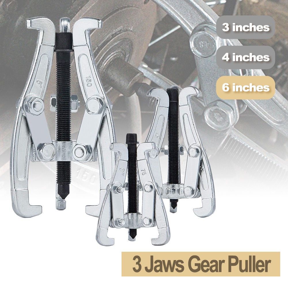 Heavy Duty 3" 75mm / 4” 100mm / 6” 150mm 3 Jaws Puller Automotive Jaw