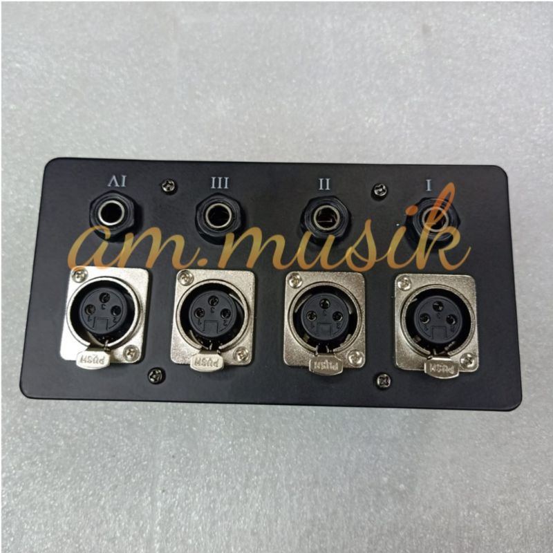 PANEL BOX MIC INSTRUMENT 4 CHANNEL AKAI XLR FEMALE | Shopee Philippines