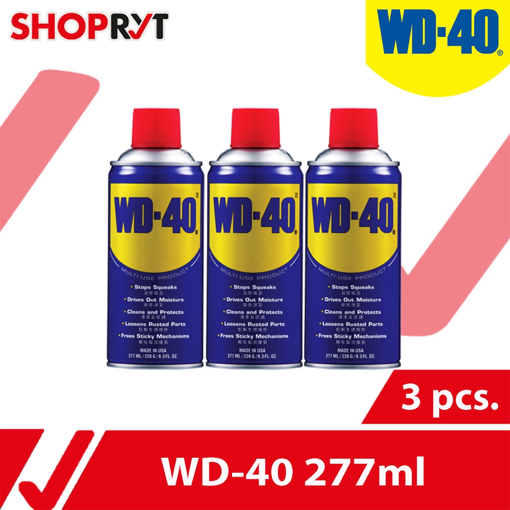 WD40 MultiUse Oil 9.3oz 277ml Rust Remover 3pcs ( 100