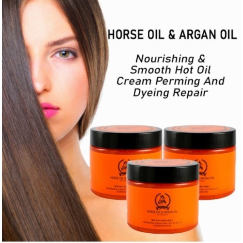 HORSE OIL & ARGAN OIL(NOURISHING AND SMOOTH HOT OIL) Shopee Philippines