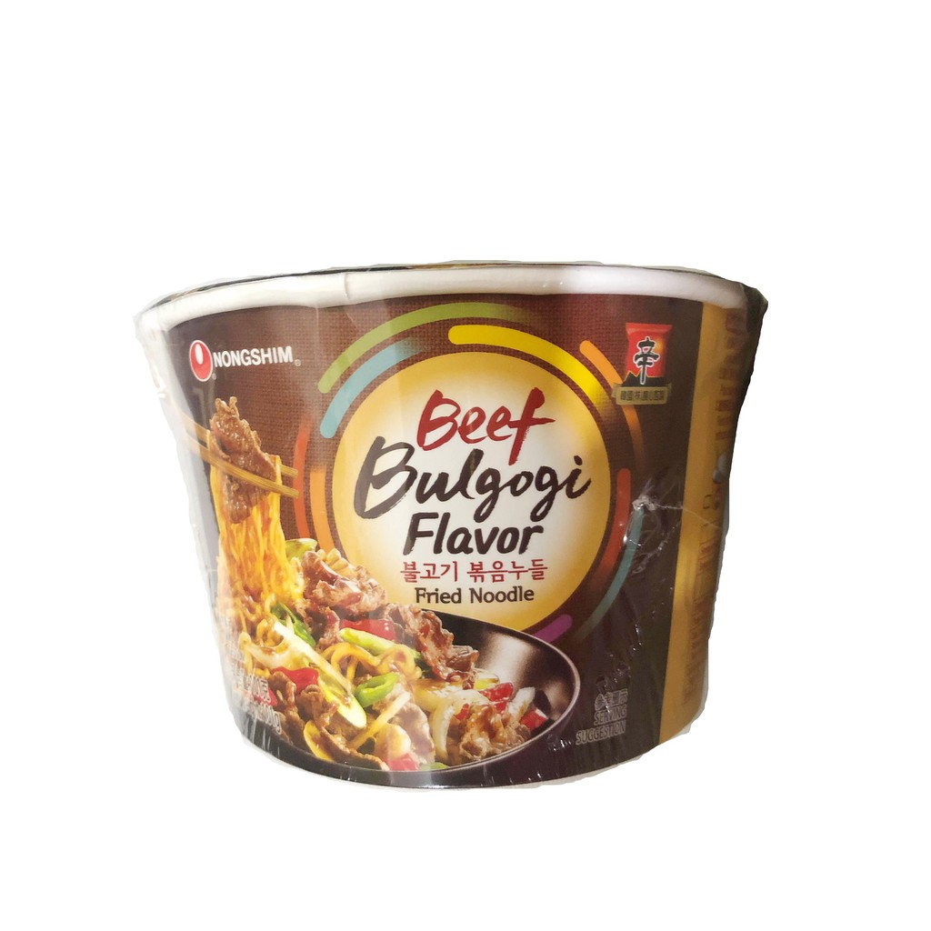 Nongshim Traditional Beef Bulgogi Fried Noodle Bowl 101g Shopee