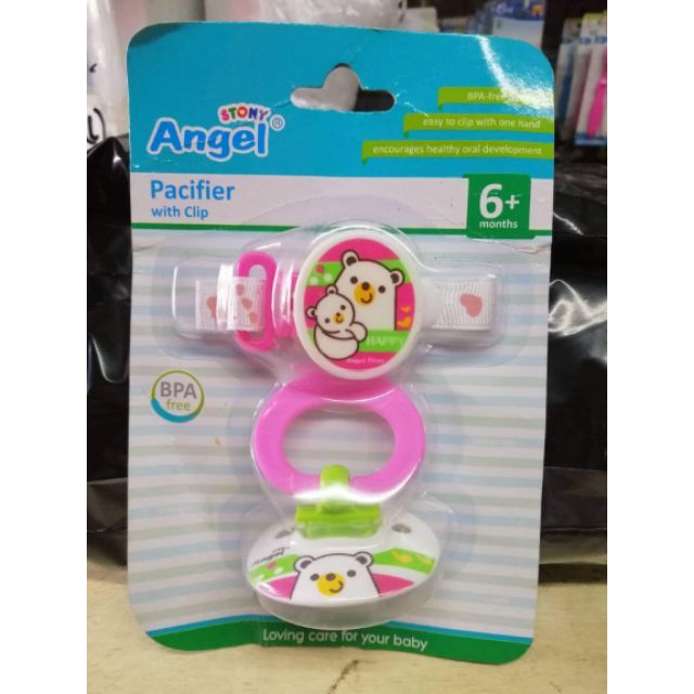 Angel pacifier and clip