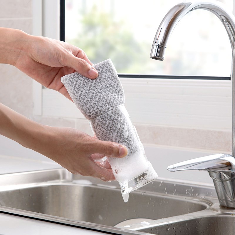 5Pcs Sponge Cleaning Bowl Rags Nano Clean Dish Scouring Pad Kitchen ...