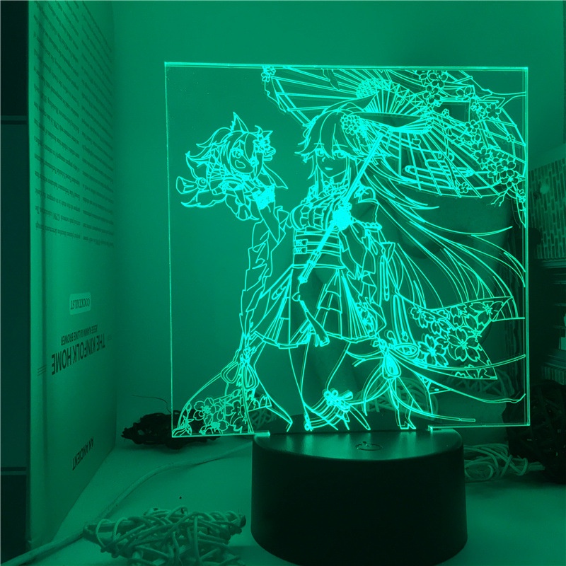 Honkai Impact 3d Night Lights Anime Yae Sakura Led Light Gifts Lamp