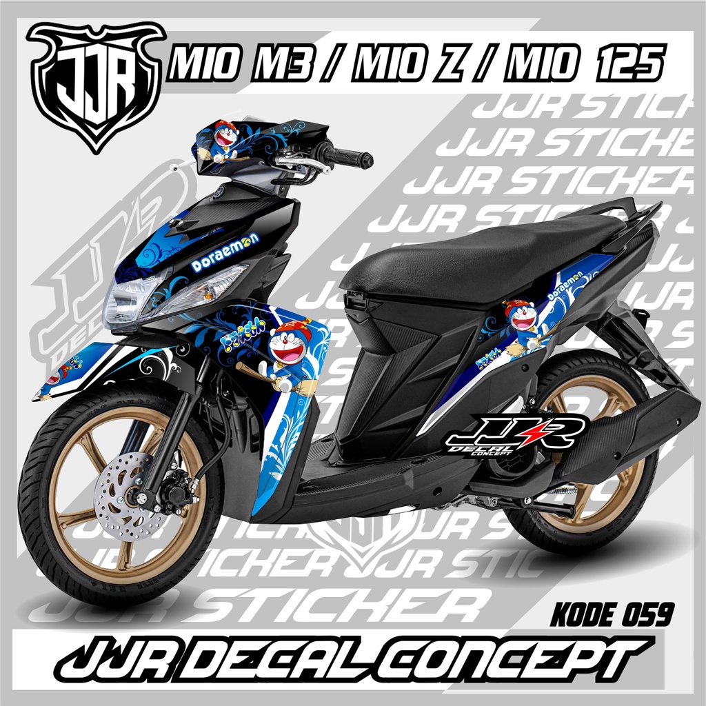 FULL BODY STICKER YAMAHA MIO M3-MIO Z-MIO 125 Doraemon CODE 059 FULL ...