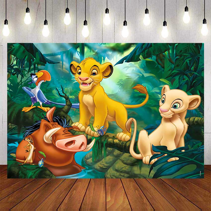 The Lion King Backdrop For Photography Baby Shower Kids Forest