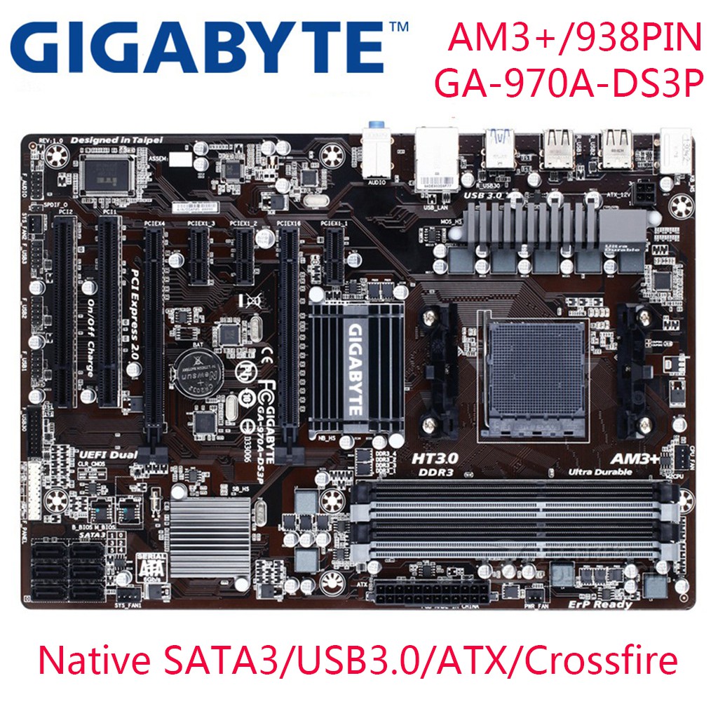 Am3+ Ga 970a D3 Gigabyte Am3 6gb Motherboard GIGABYTE GA-970A-D3