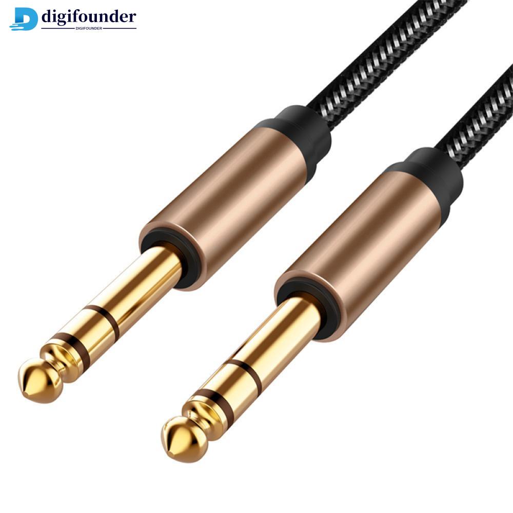 DIGIFOUNDER 6.35 mm to 6.35 mm Instrument Guitar Cable, Gold-Plated 6 ...