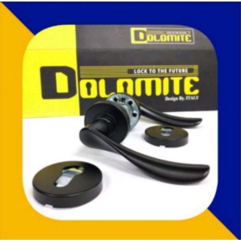 Handle/door Handle Lock Dolomite black matte Complete Lock body black ...