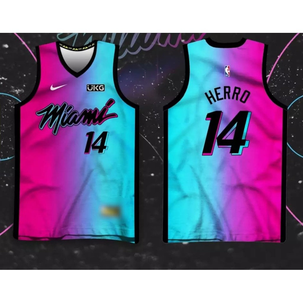 Miami heat sublimation store jersey