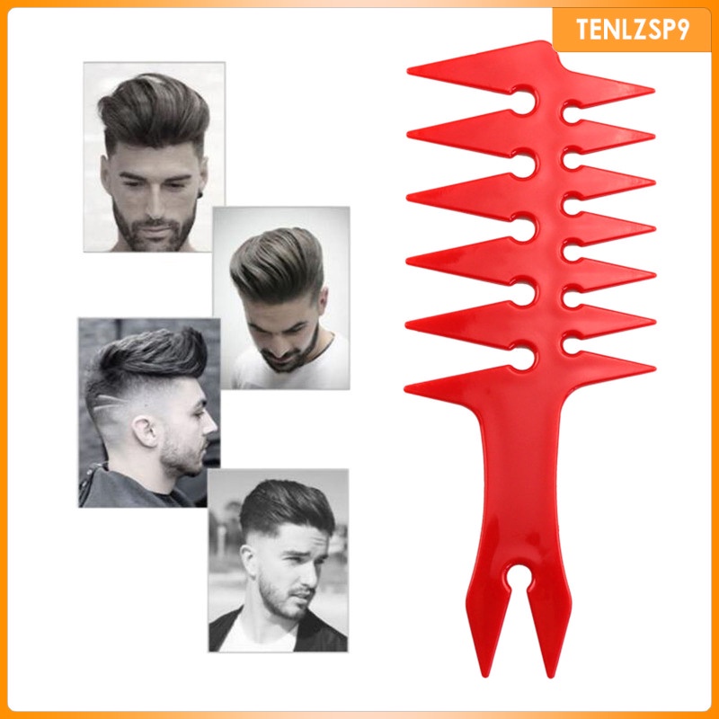 Professional Men's Pompadour Hairstyling Combs Wide Tooth Fork Comb ...
