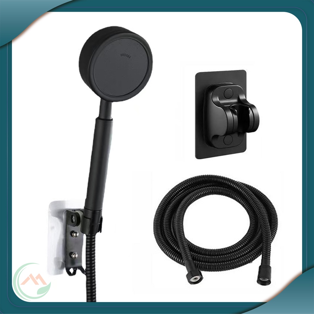 304 stainless steel hot and cold shower handle set with black powder ...