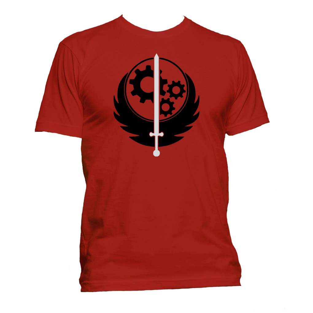 Gildan Gaming Fan Arena Fallout Brotherhood Of Steel T- shirt (Red ...
