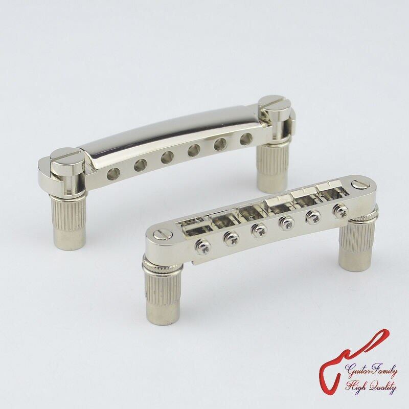 PF1 Set Nickel TuneOmatic Electric Guitar Bridge And Tailpiece MADE