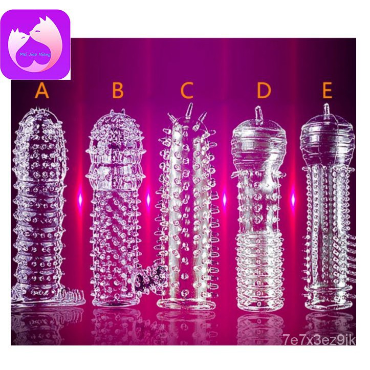 Silicone Spike Dotted Ribbed Condoms Time Delay Lasting Reusable Penis Rings Crystal Ringcozy 2114