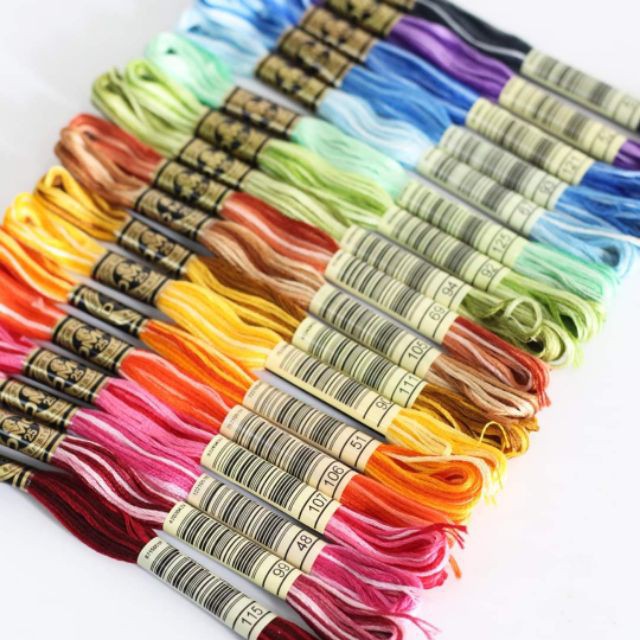 Multi-color EMBROIDERY THREAD | Shopee Philippines
