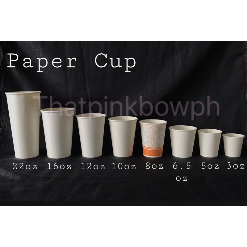 50 pcs Paper Cup in ALL SIZES Shopee Philippines