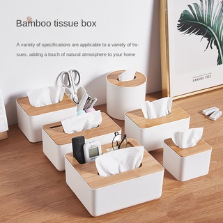 Household simple tissue box Plastic Living room dining room desktop  dustproof wet paper towel storage box With cover and spring