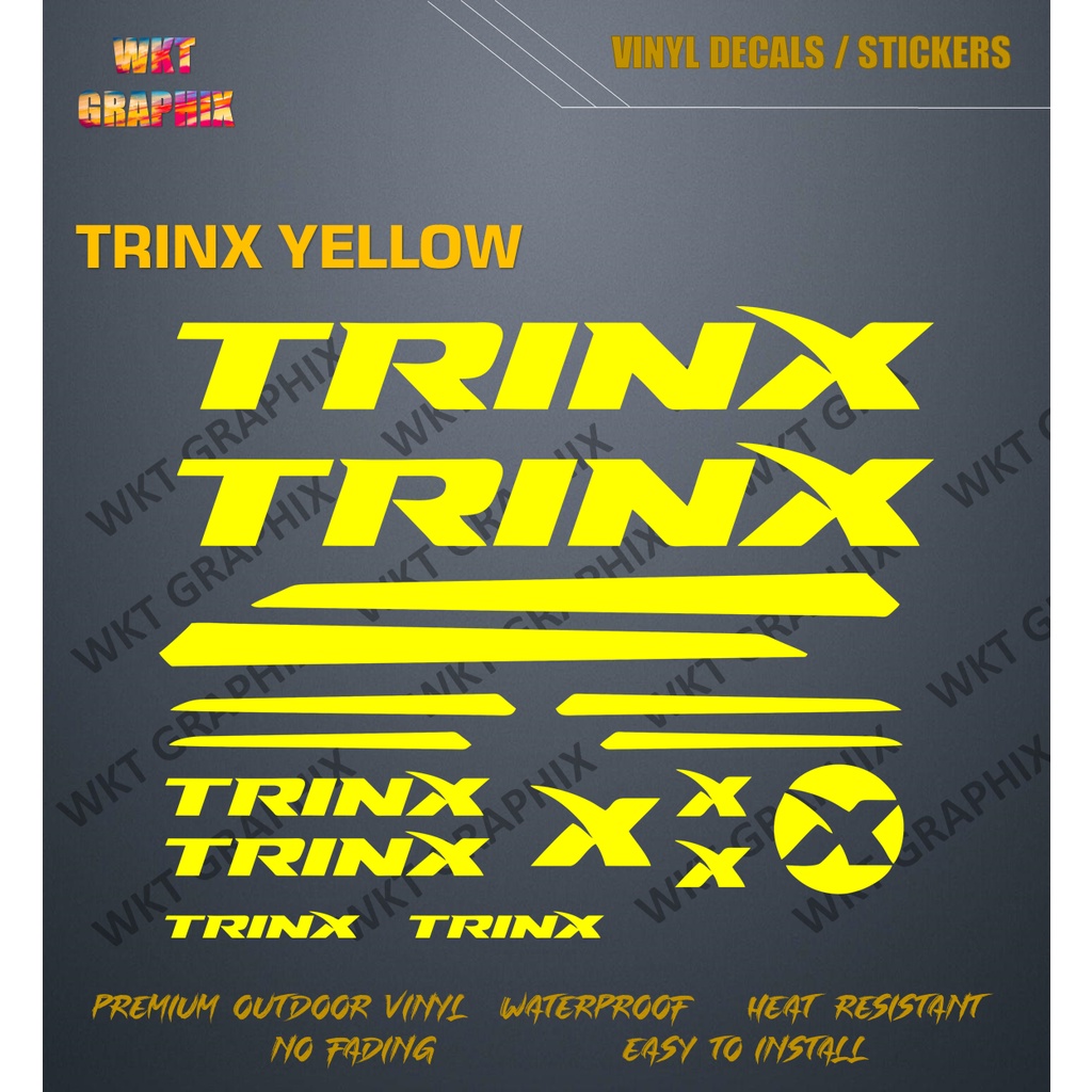 TRINX FULL SET CUTOUT STICKER / DECALS (BIKE STICKERS) | Shopee Philippines