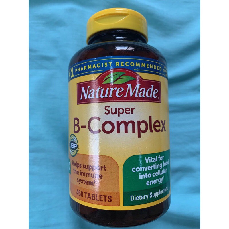 460 Tablets Nature Made Super B-Complex Super B Complex With Vitamin C ...